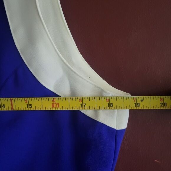 Vintage Sleeveless Purple and White Dress - Picture 13 of 16